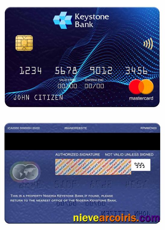 Nigeria Keystone Bank mastercard